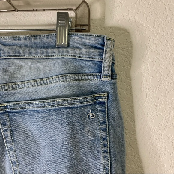 Rag & bone Womens light blue Dre low rise slim boyfriend jeans 27 - Picture 6 of 10